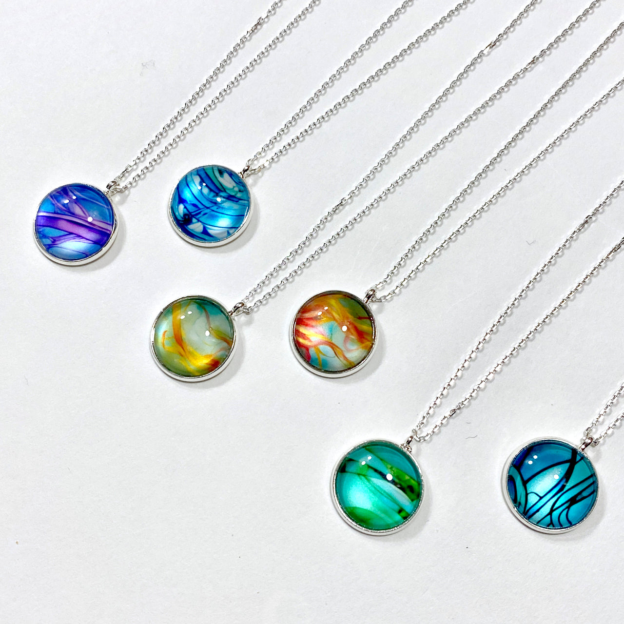 New! Abstract Illustration Necklaces