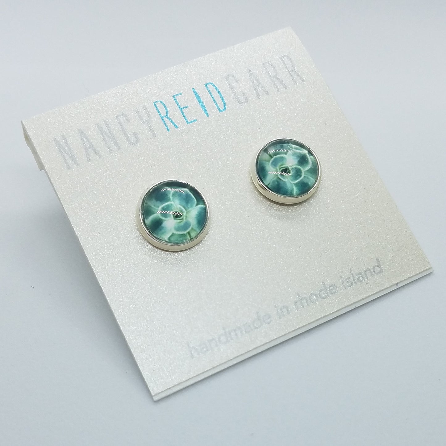 Succulent Green - Post Earring