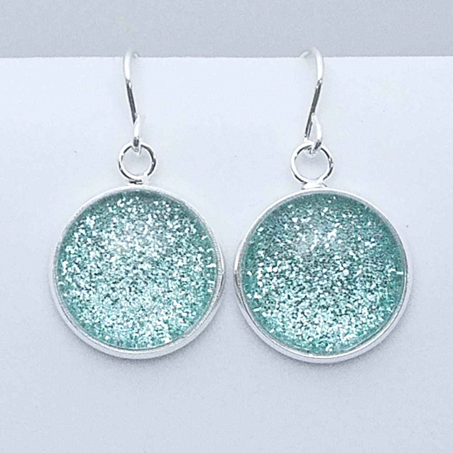 Shimmer Aqua - Drop Earrings