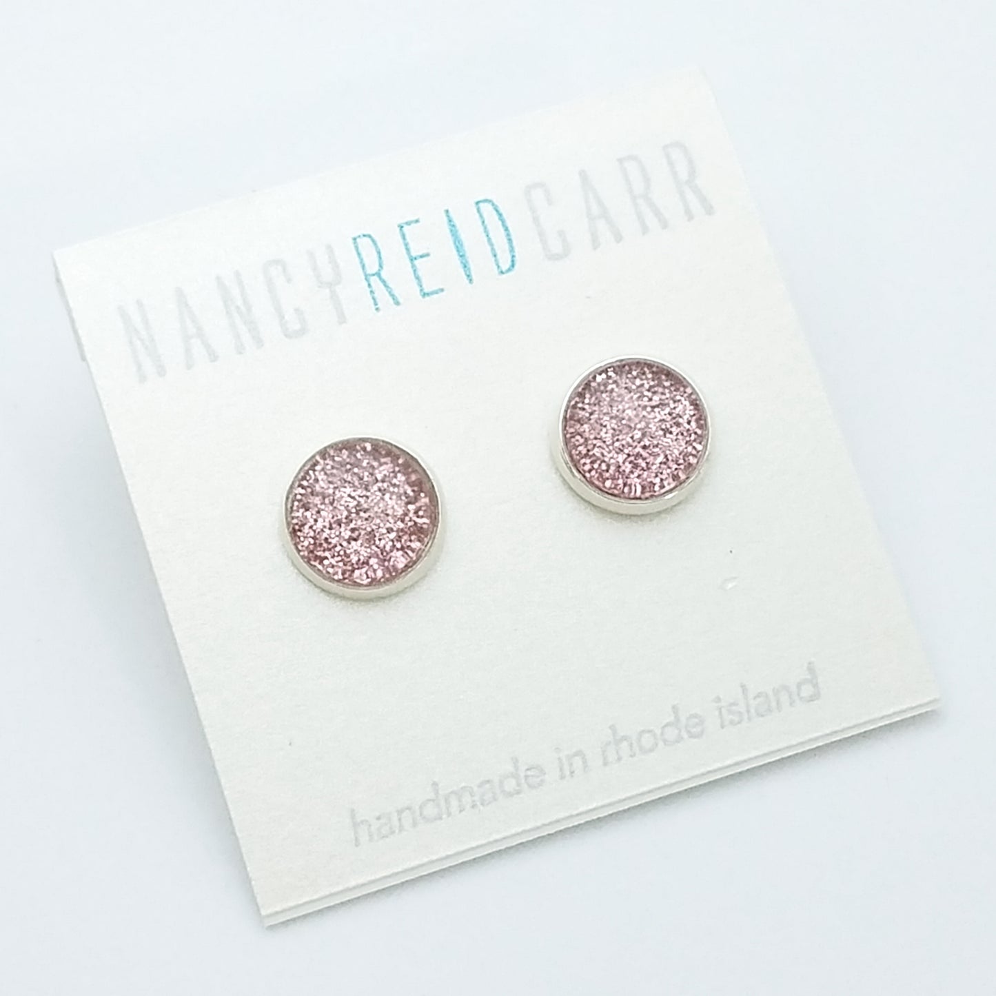 Shimmer Blush - Post Earring