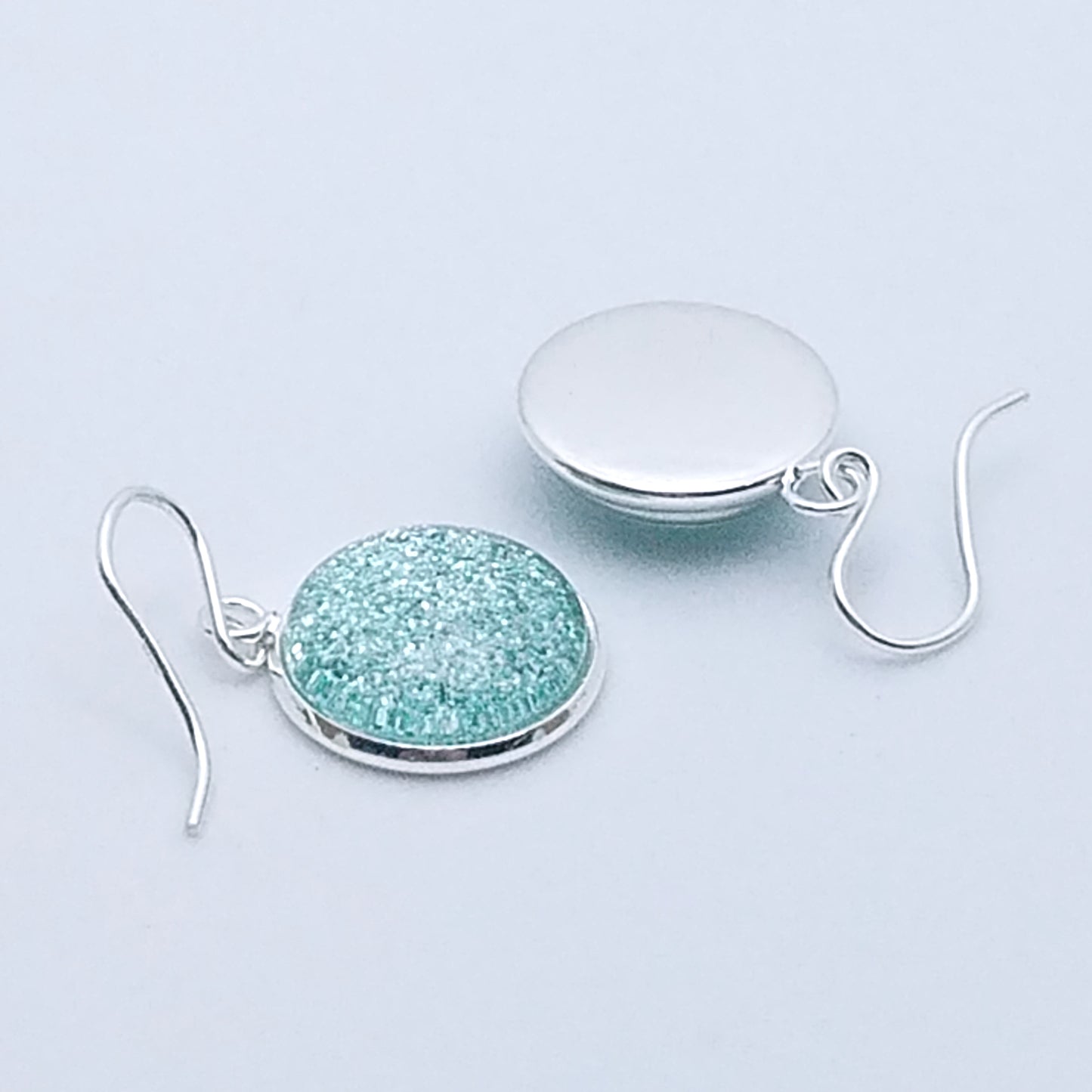 Shimmer Aqua - Drop Earrings