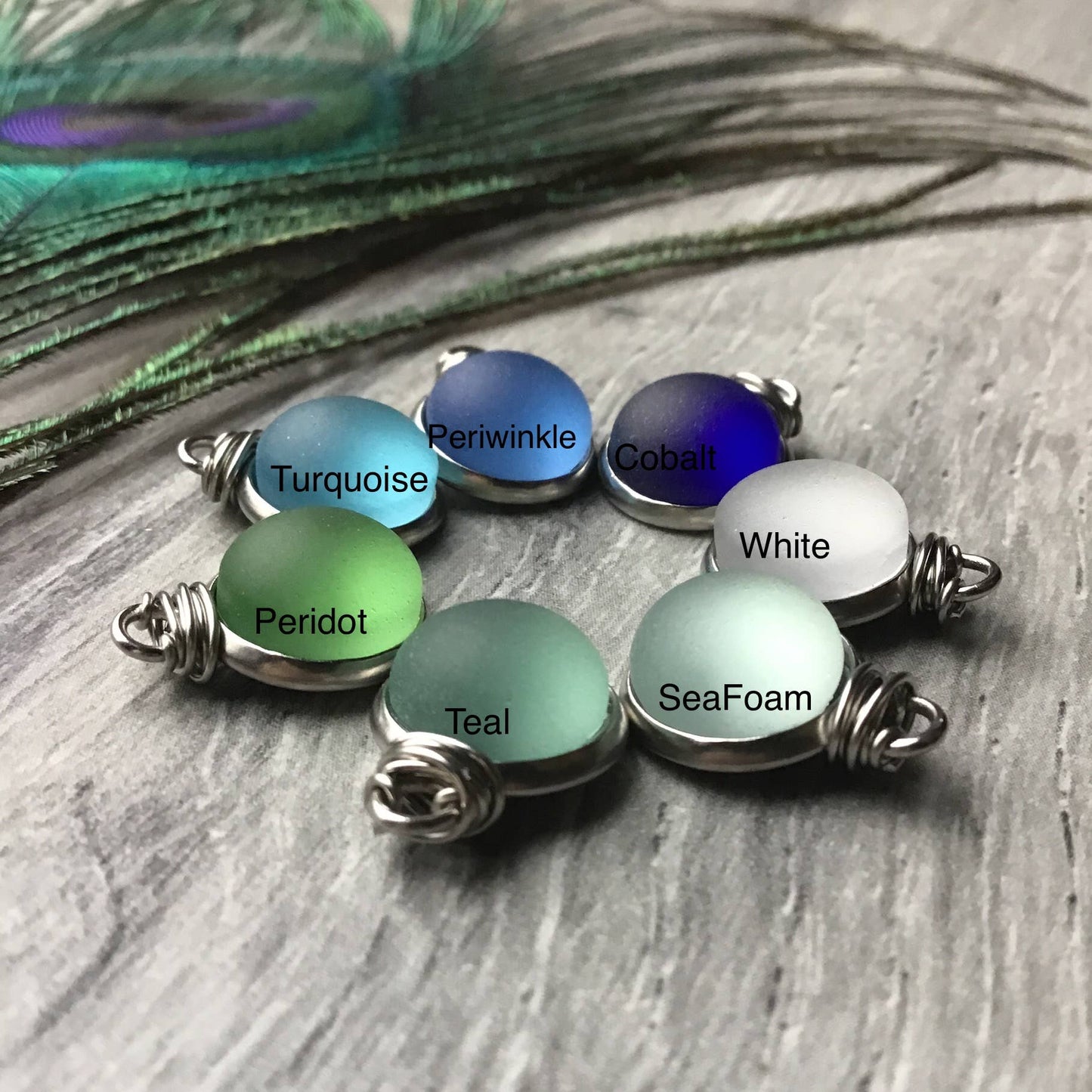Dainty Glass Necklace - Stainless Steel
