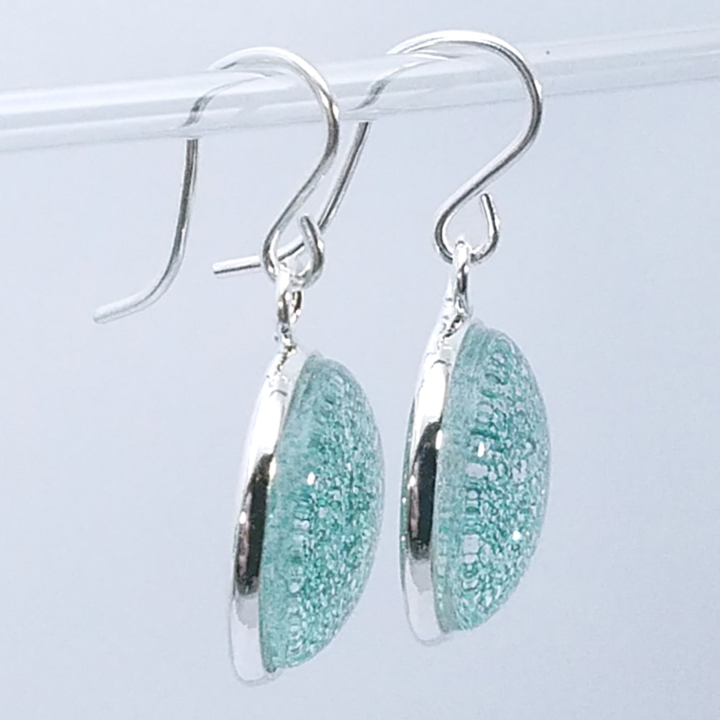 Shimmer Aqua - Drop Earrings