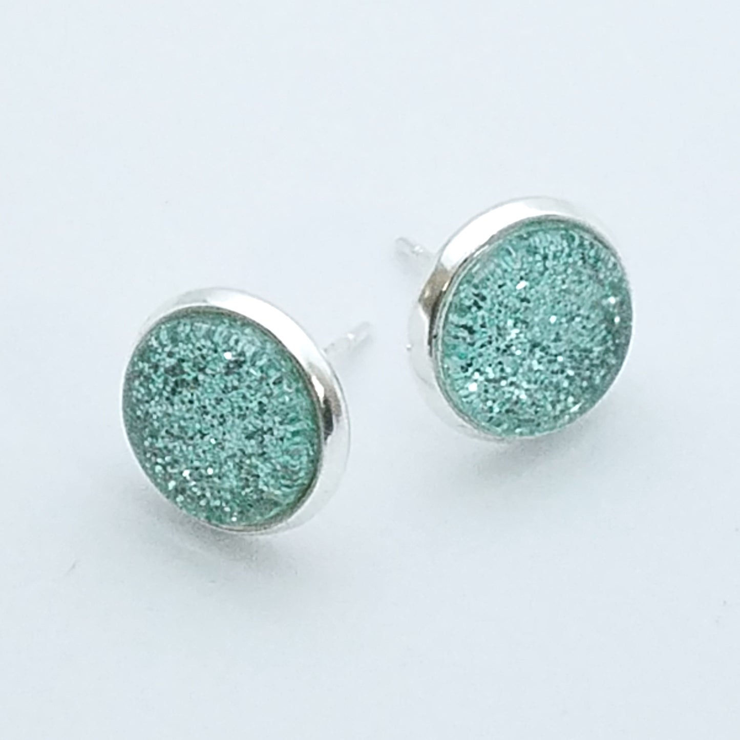 Shimmer Aqua -  Post Earring