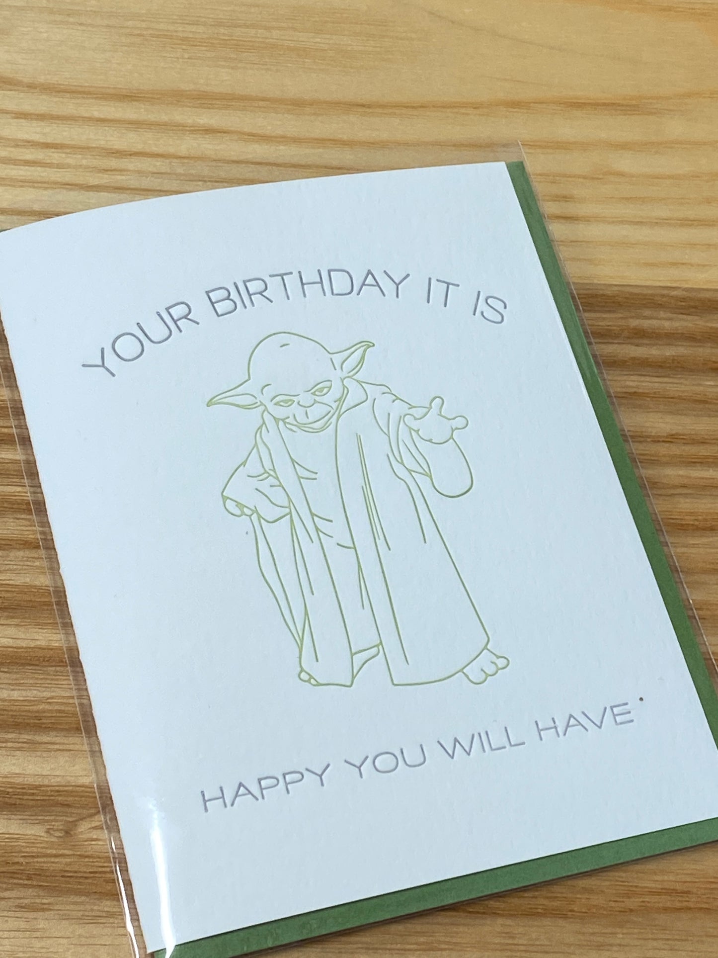 Yoda Birthday Card