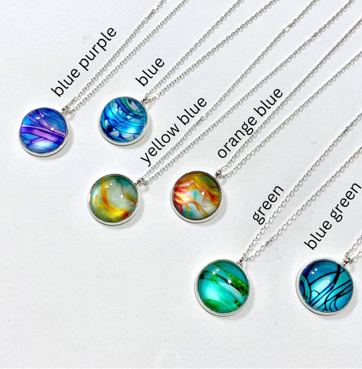 New!  Abstract Illustration Necklaces