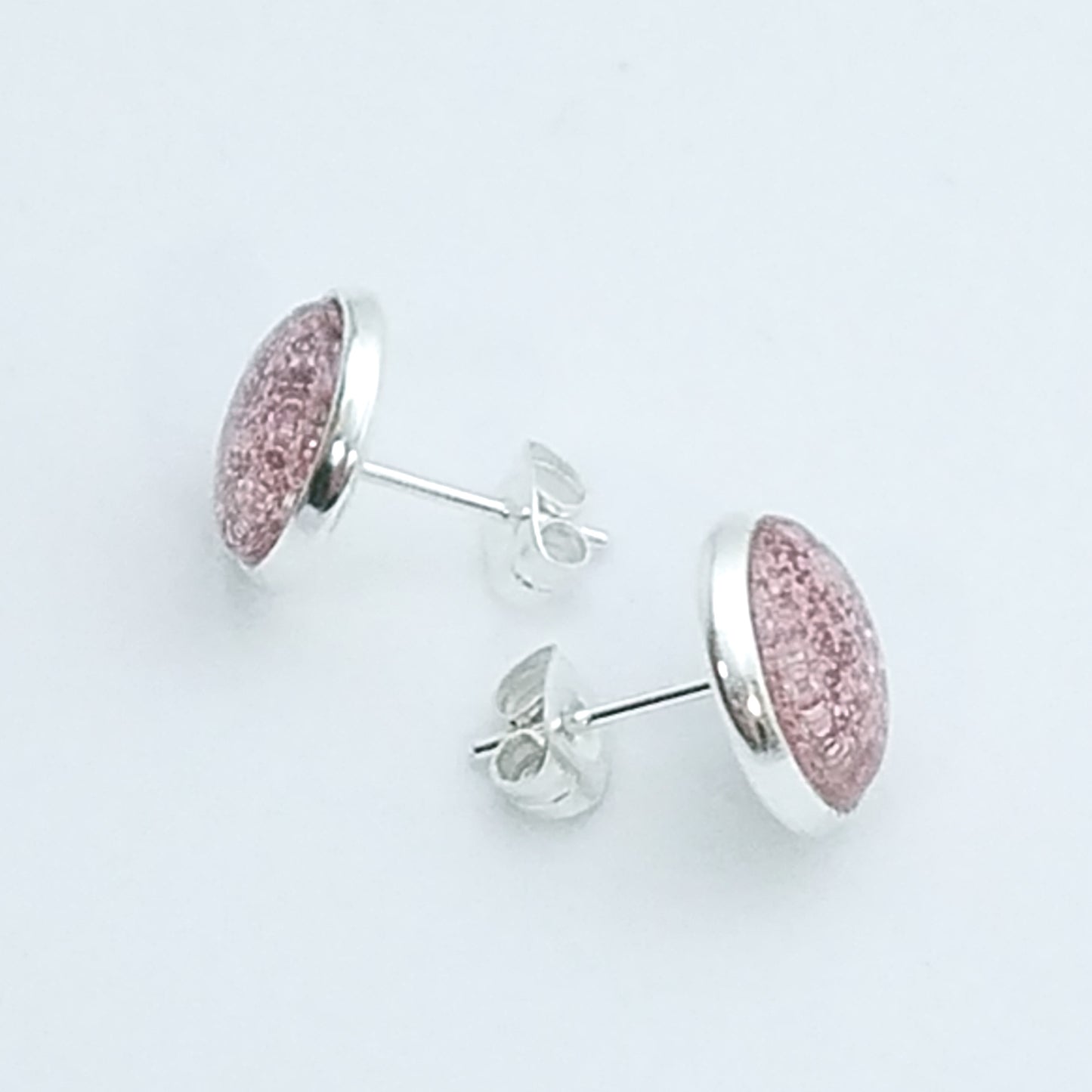 Shimmer Blush -  Post Earring