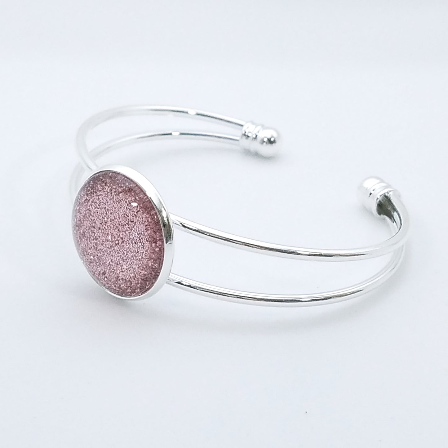 Shimmer Blush - Bangle Bracelet