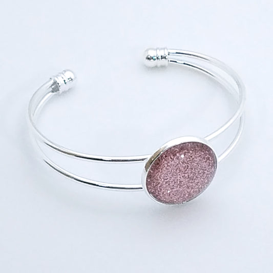 Shimmer Blush - Bangle Bracelet