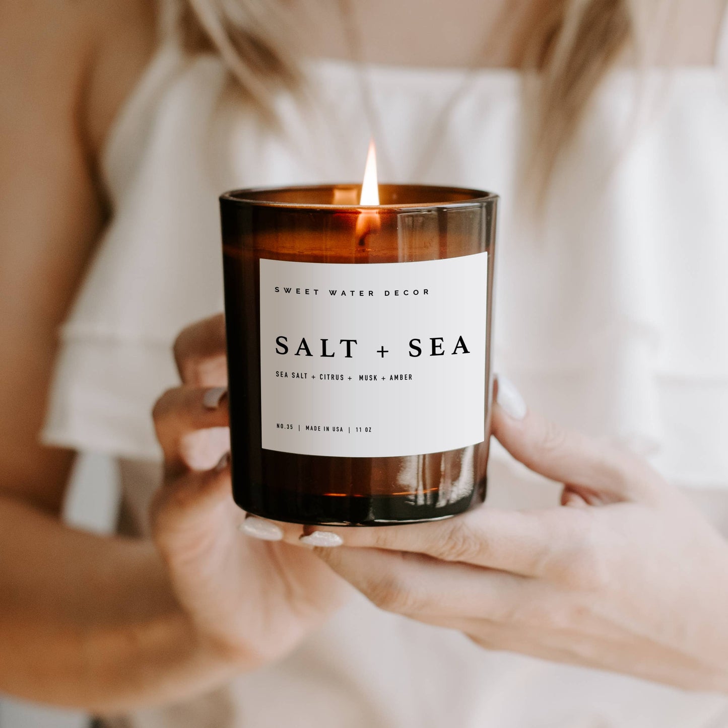 Salt and Sea 11 oz Soy Candle - Home Decor & Gifts