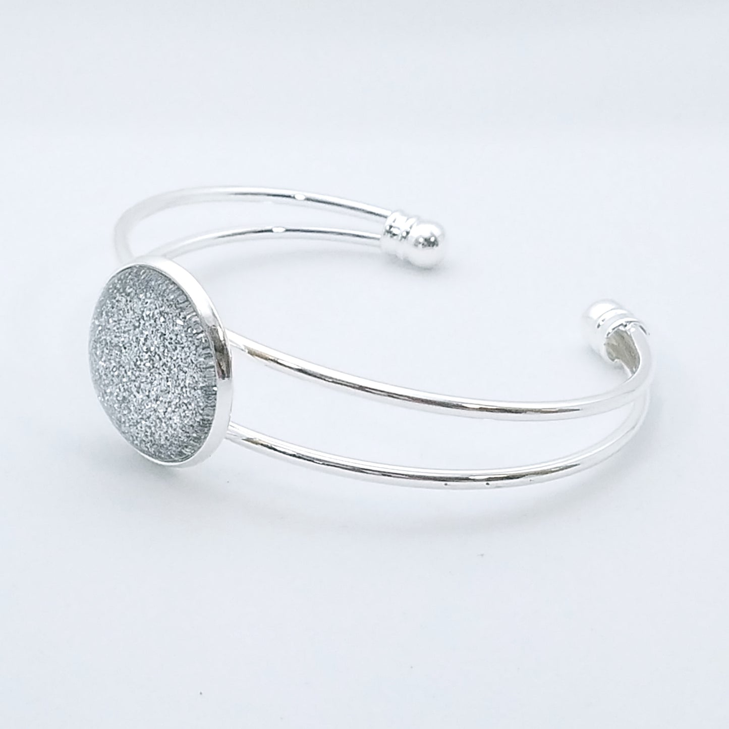 Shimmer Quartz - Bangle Bracelet