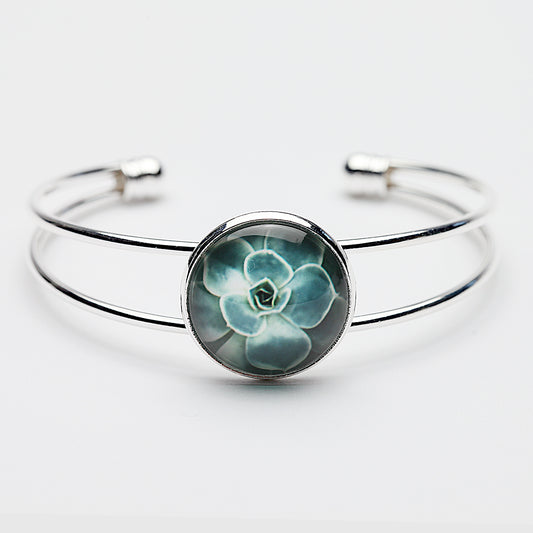 Succulent Green - Bangle Bracelet