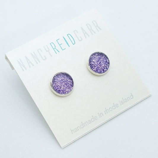 Shimmer Lilac -  Post Earring