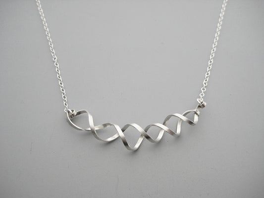 Double Helix DNA Geo Necklace