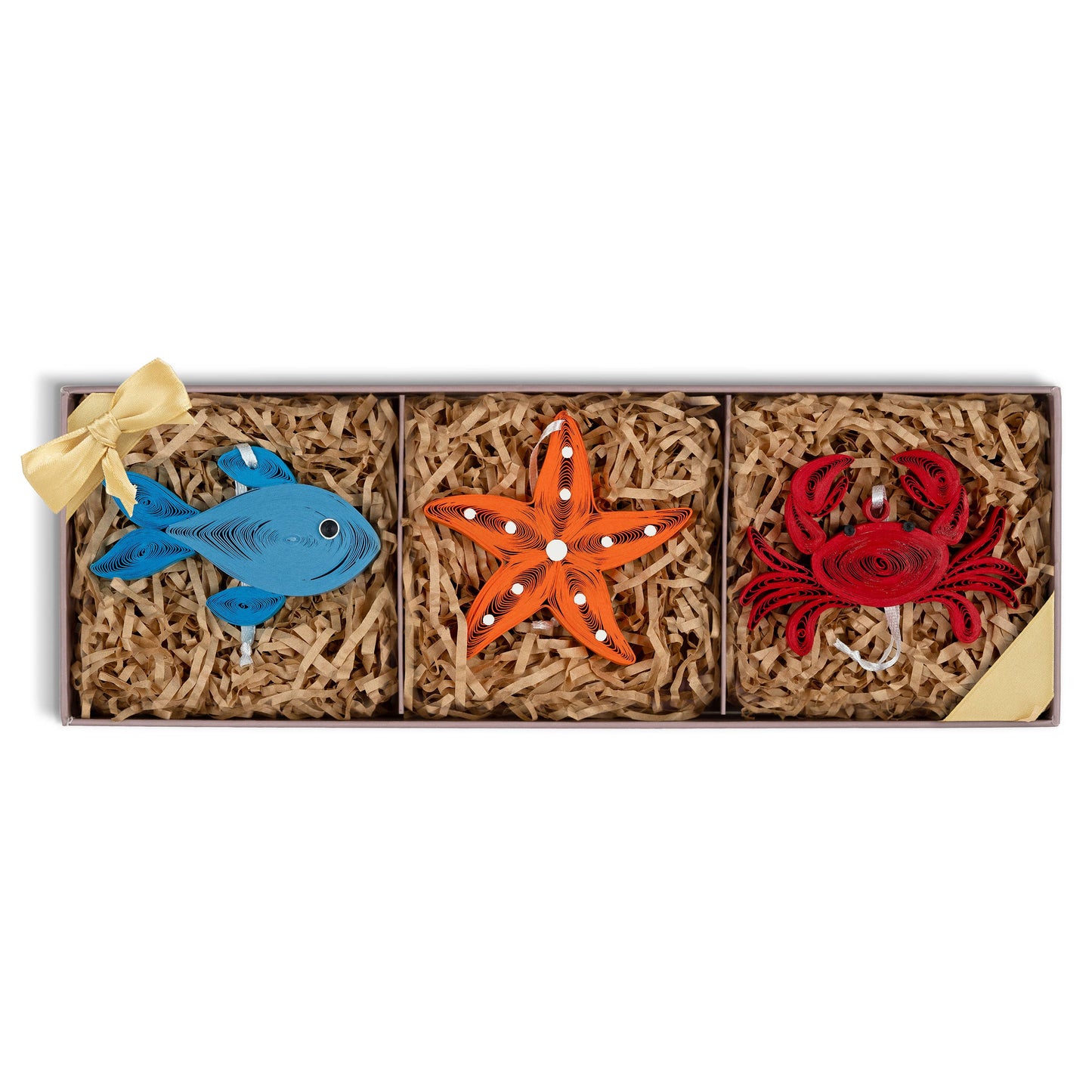 Quilled Sea Life Ornaments Box Set