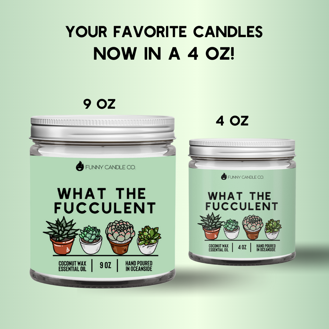 What The Fucculent - Funny Flames Candle -