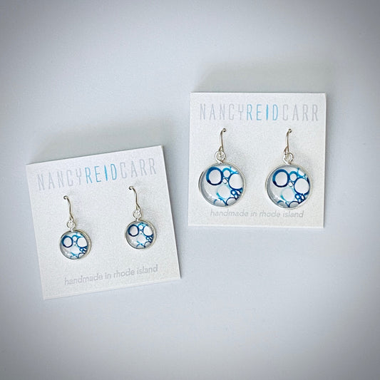 Blue Bubbles - Drop Earrings