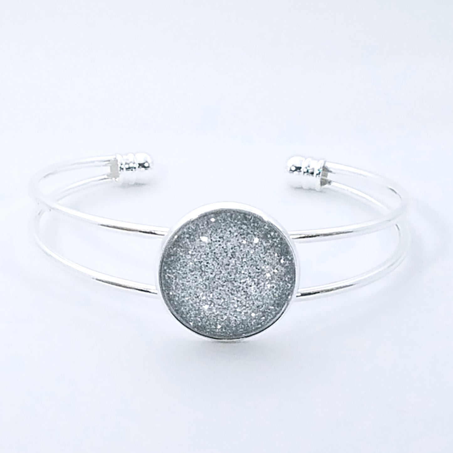 Shimmer Quartz - Bangle Bracelet