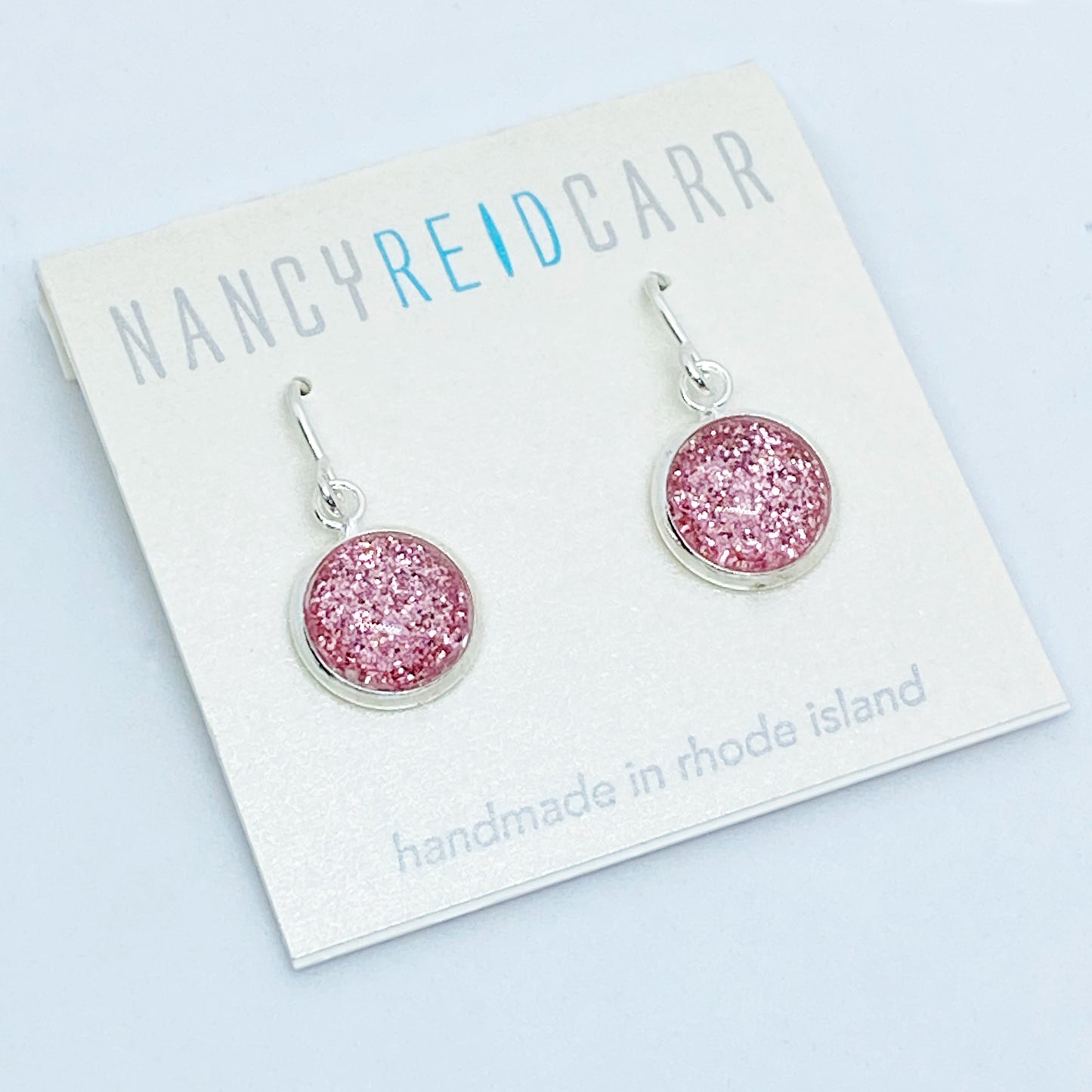 Shimmer Blush - Drop Earrings