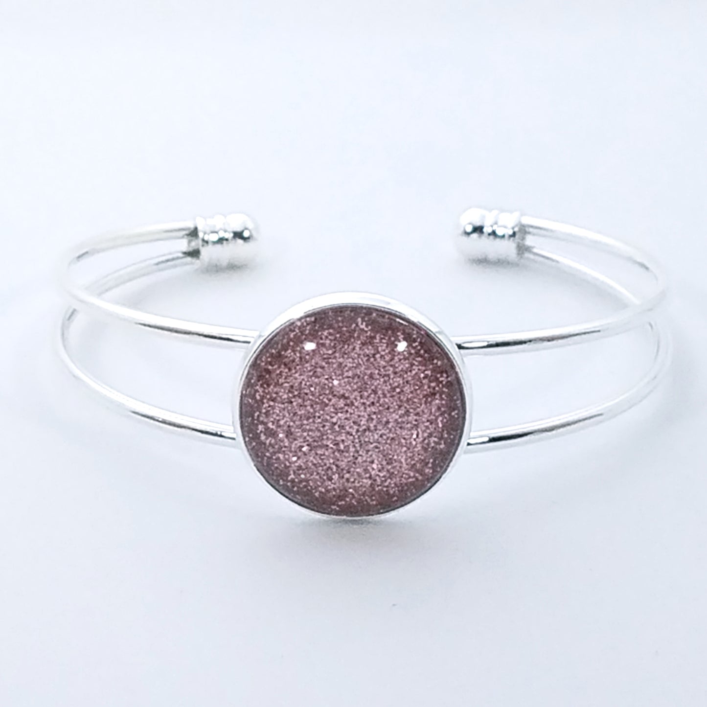 Shimmer Blush - Bangle Bracelet