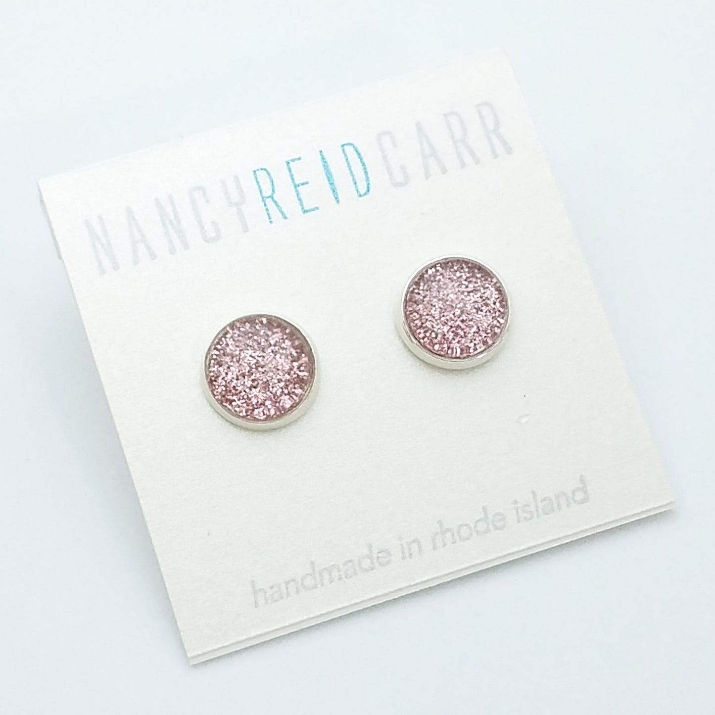 Shimmer Blush -  Post Earring