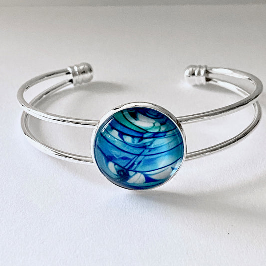 New!  Bangle Bracelet - Blue