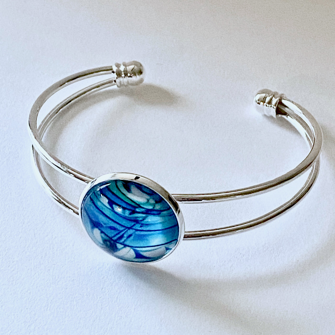 New!  Bangle Bracelet - Blue