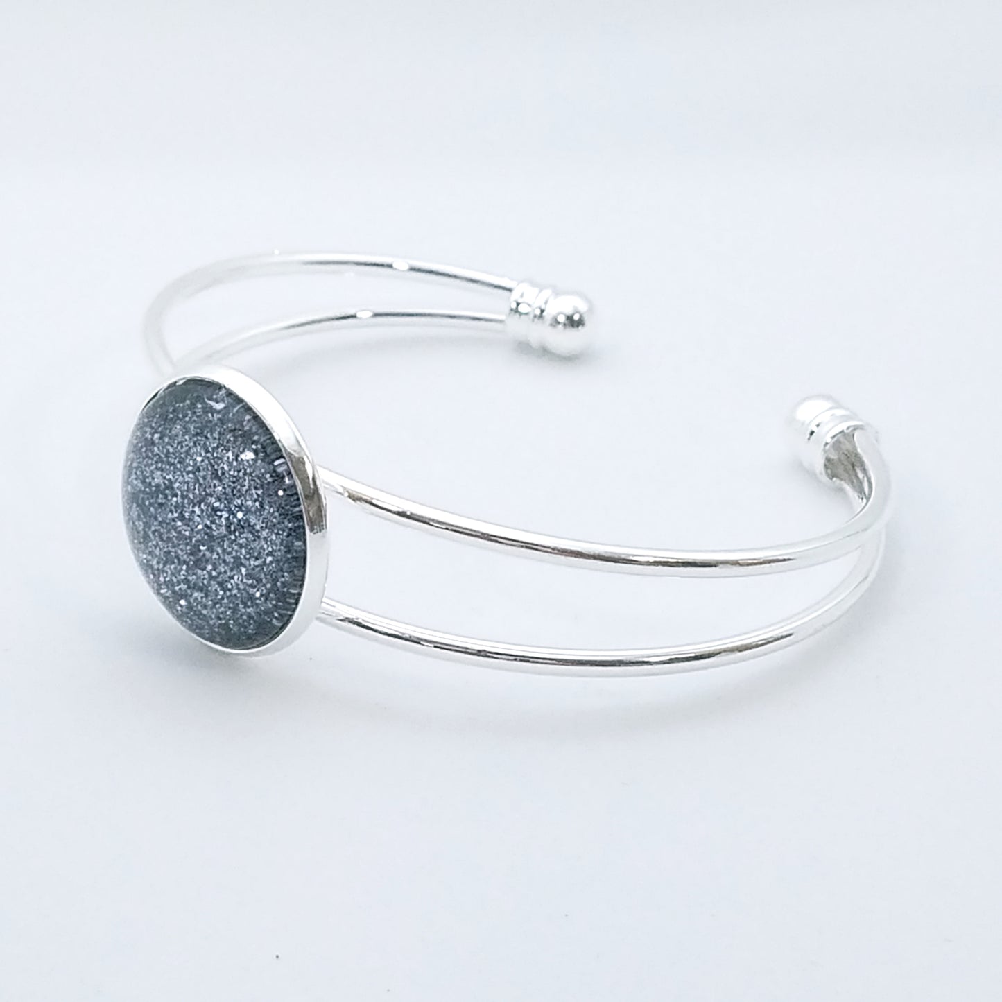 Shimmer Midnight - Bangle Bracelet