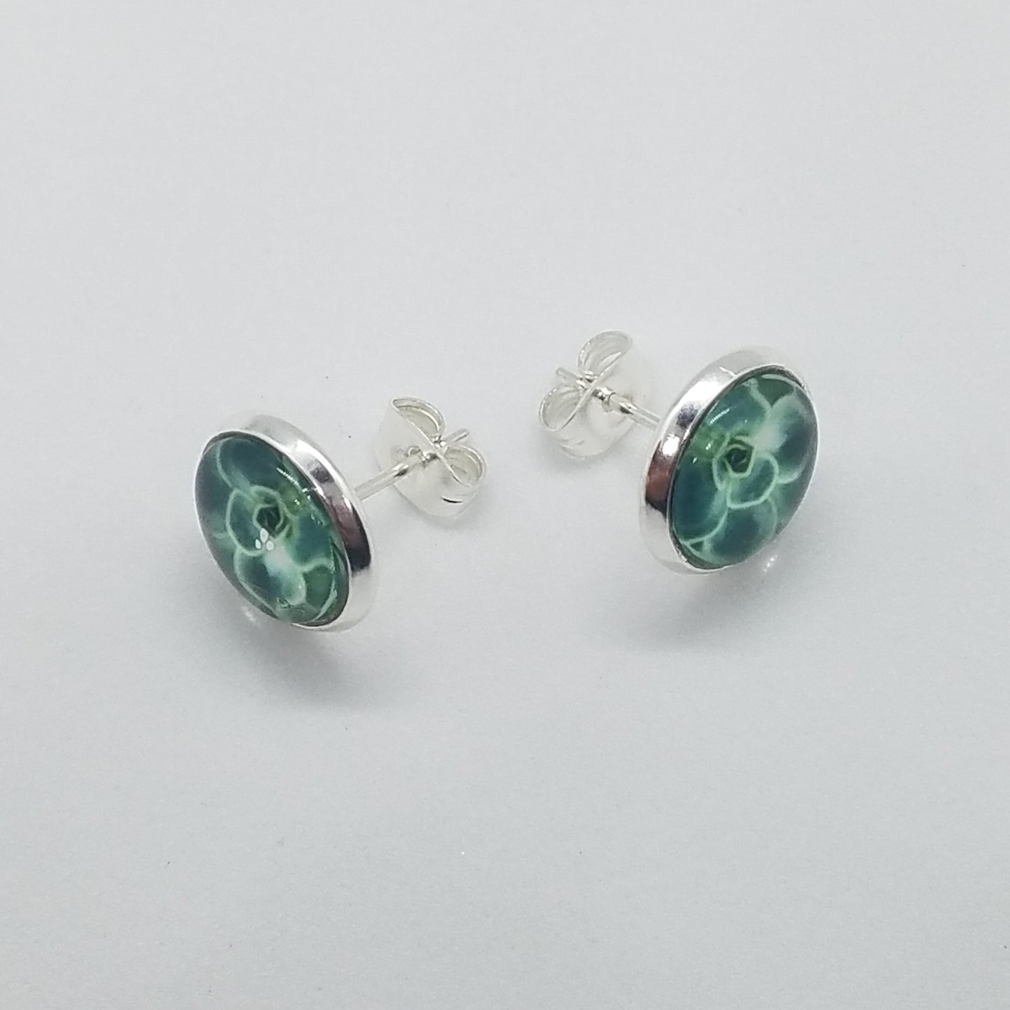 Succulent Green -  Post Earring