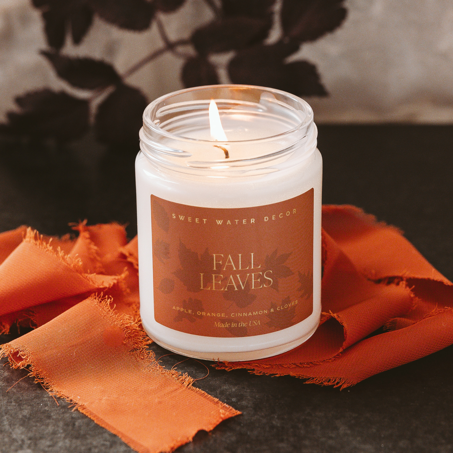 *NEW* Fall Leaves 9 oz Soy Candle - Fall Home Decor, Gifts