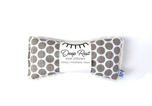 Deep Rest Eye Pillow | Khaki Dot