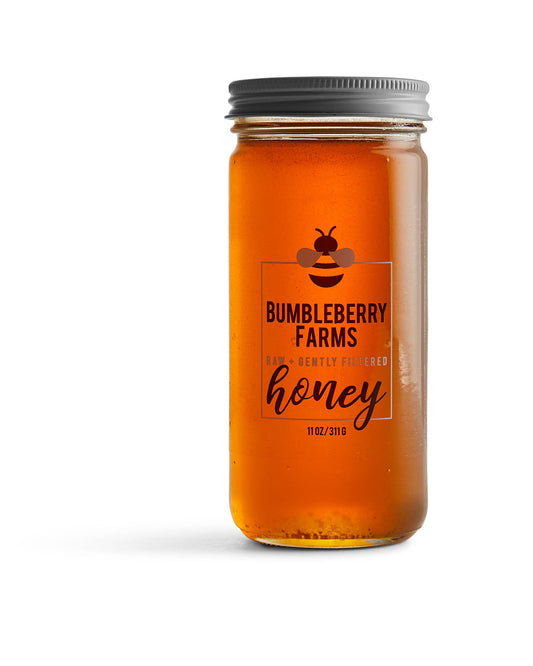 Raw + Gently Filtered Clover Honey - 11 OZ