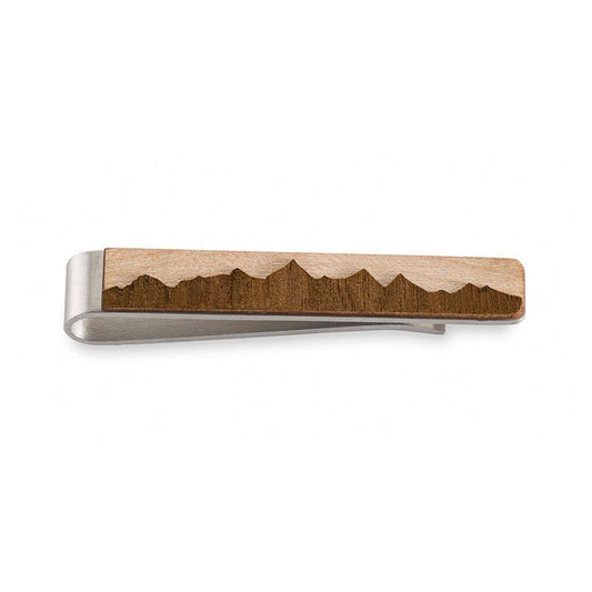 Treeline and Tide - Tie Clip - Mountain