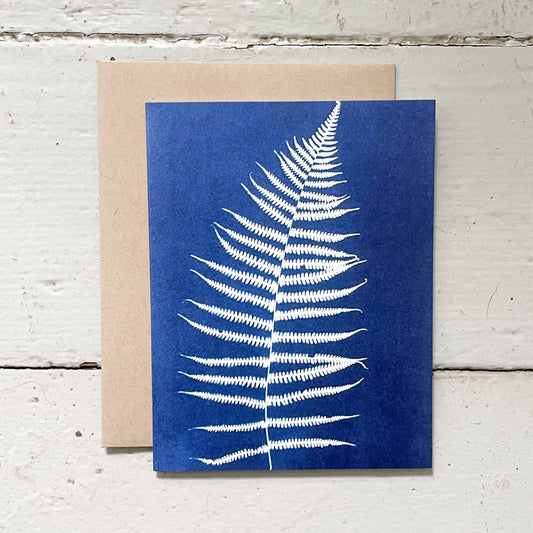 Atwater Designs - Fern no. 4 Cyanotype Blank Card