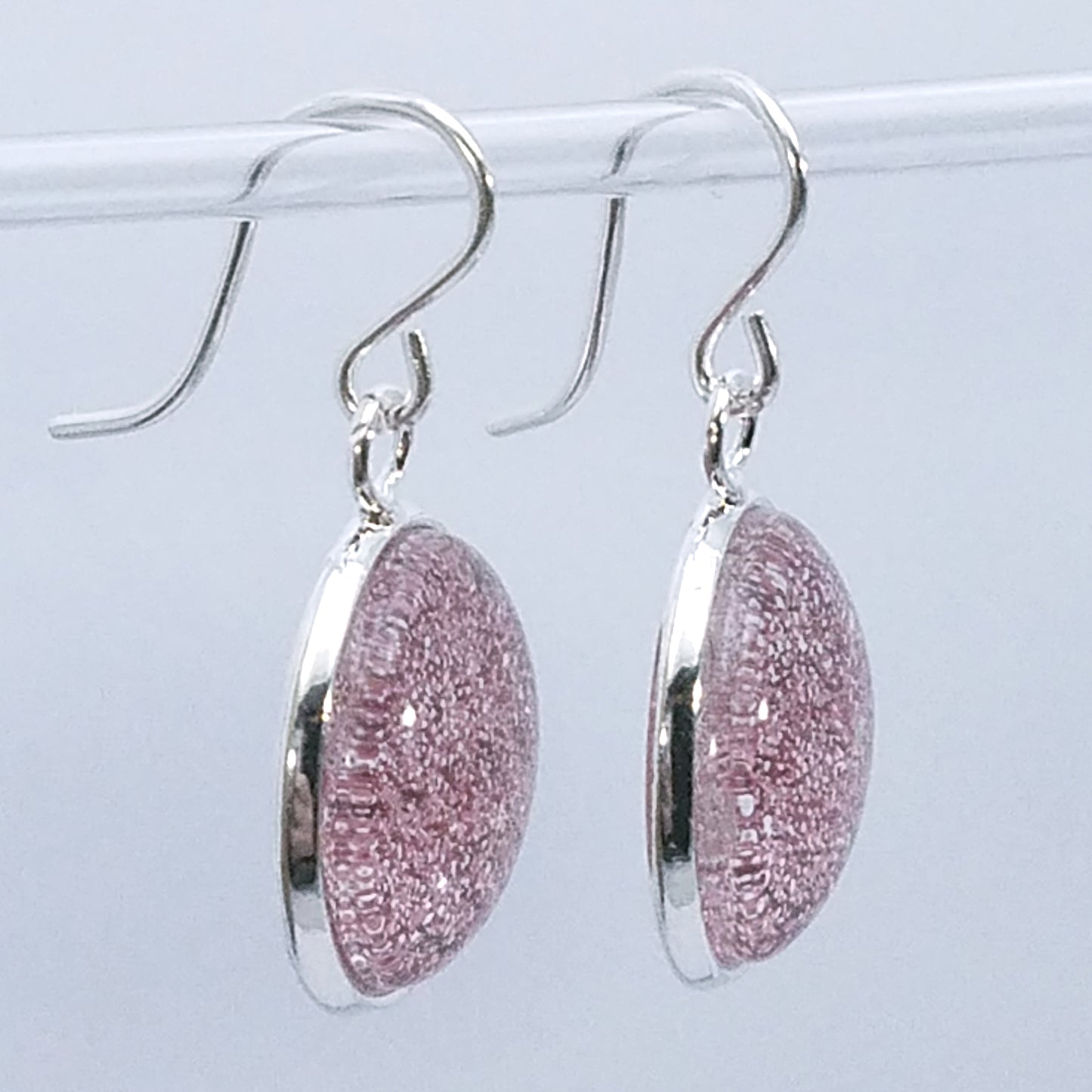 Shimmer Blush - Drop Earrings