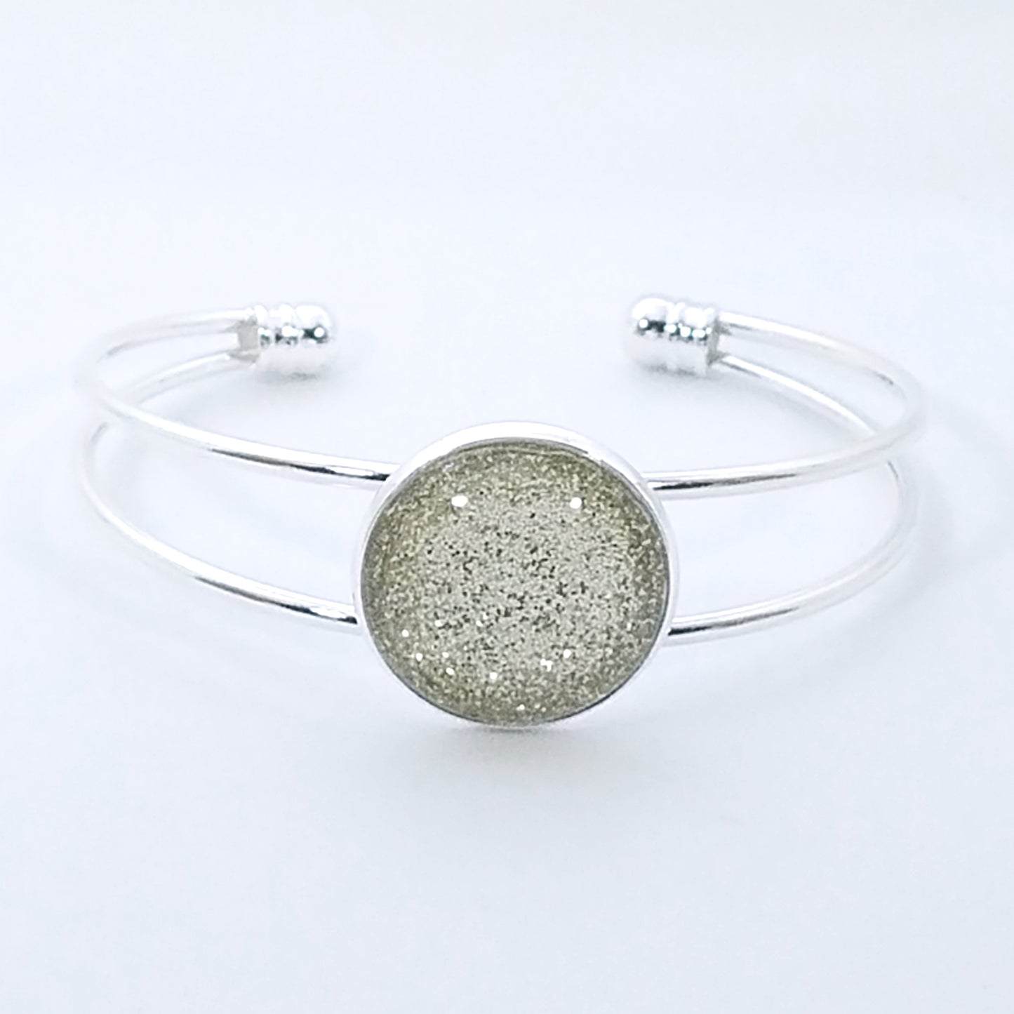 Shimmer Champagne - Bangle Bracelet