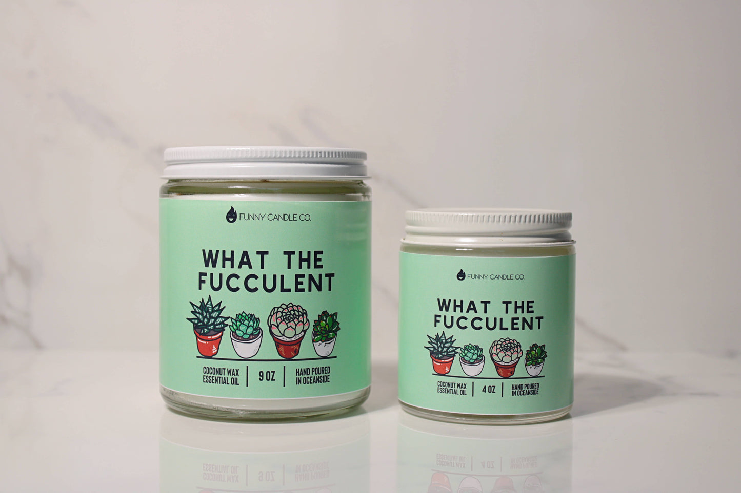 What The Fucculent - Funny Flames Candle -