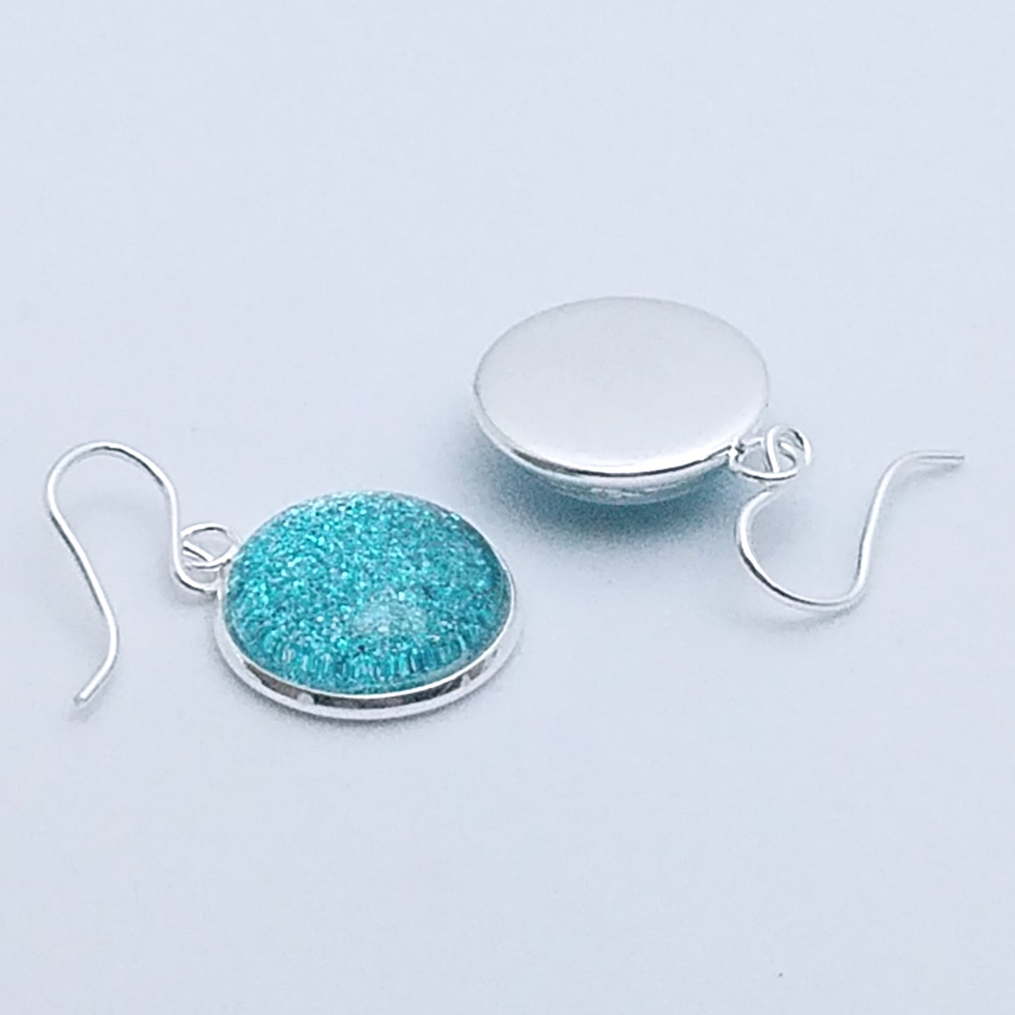 Shimmer Teal - Drop Earrings