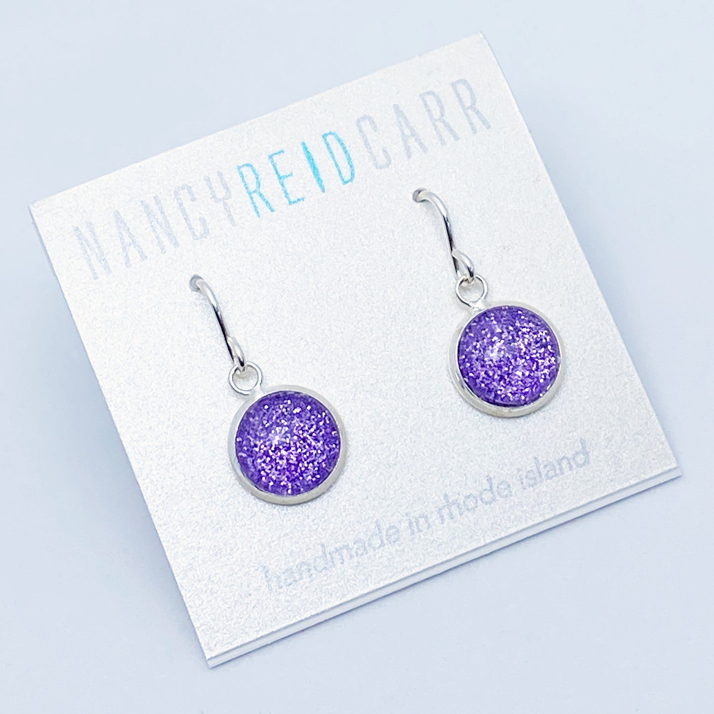 Shimmer Lilac - Drop Earrings