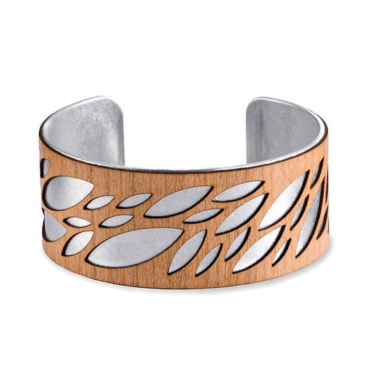 Treeline and Tide - Cuff - Leaf Cherry / Silver