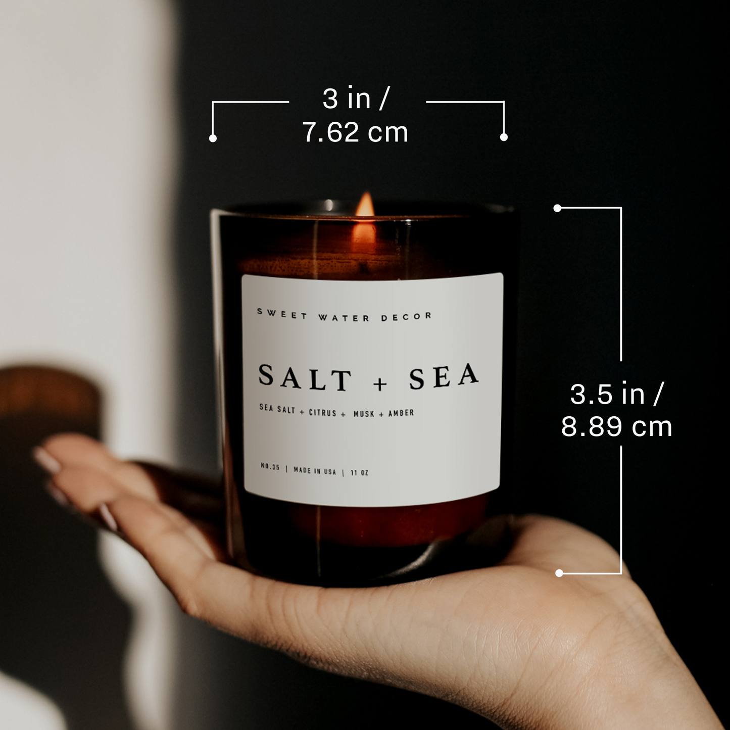 Salt and Sea 11 oz Soy Candle - Home Decor & Gifts