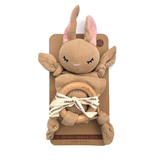 Organic Snuggle Lovie Blanket - Bunny