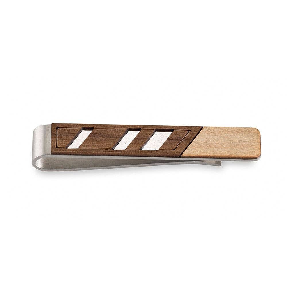 Treeline and Tide - Tie Clip - Diagonal Two Tone