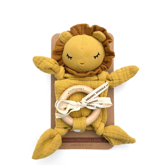 Organic Snuggle Lovie Blanket - Lion