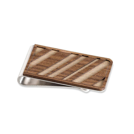 Treeline and Tide - Money Clip - Diagonal Lines