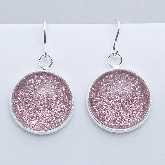 Shimmer Blush - Drop Earrings