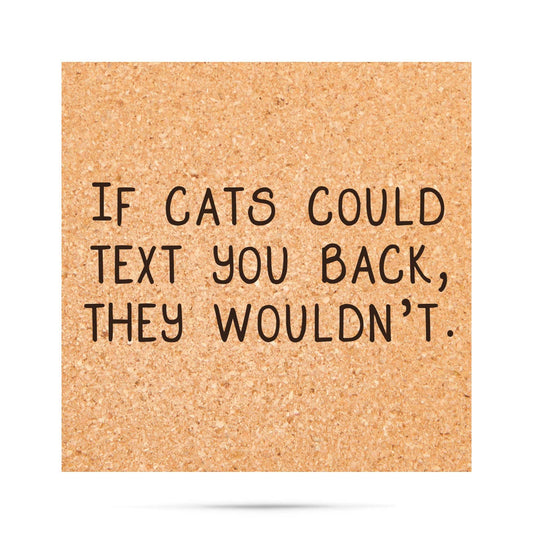 Texting Cats Coaster