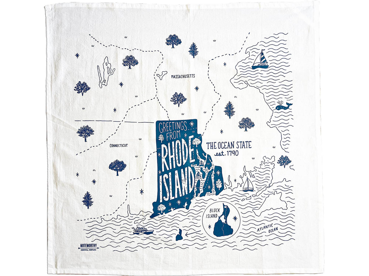 Rhode Island Tea Towel