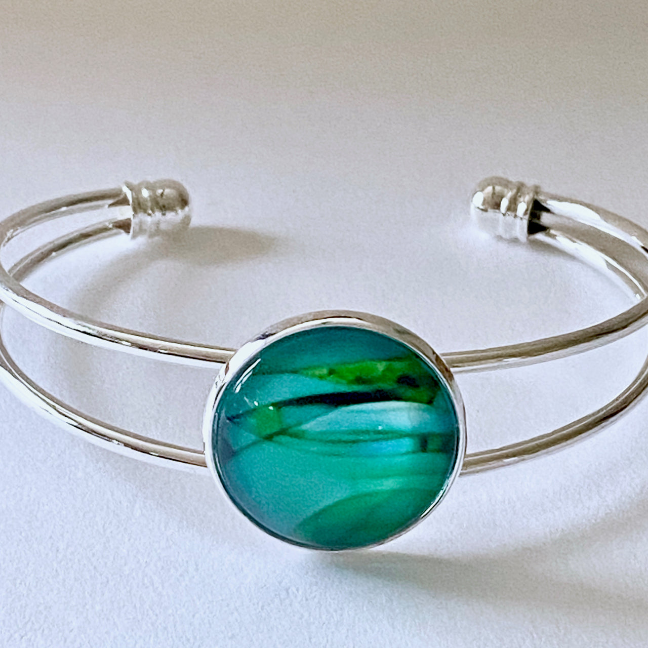 New!  Bangle Bracelet - Green