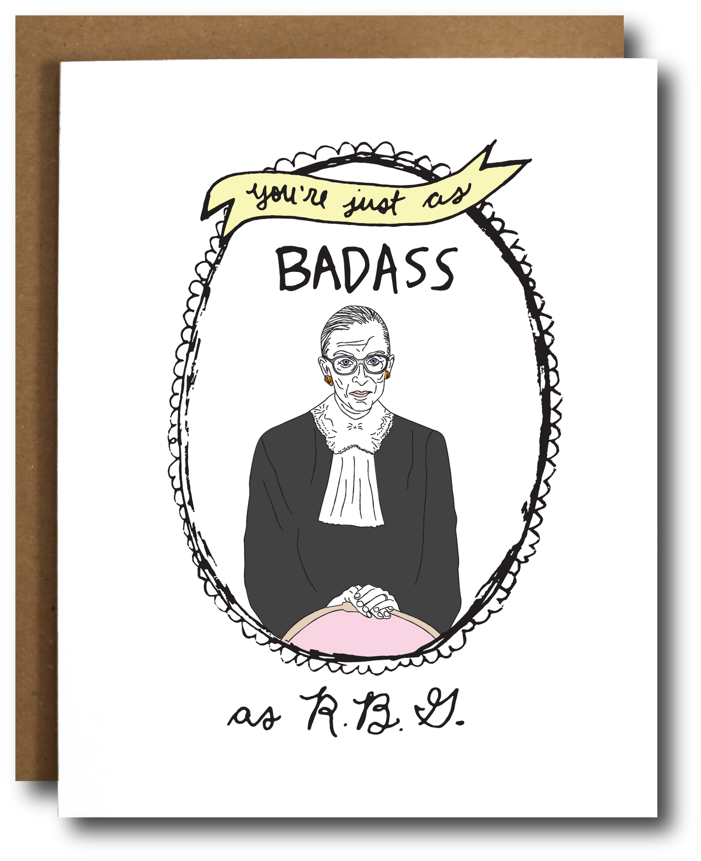 The Card Bureau - Ruth Bader Ginsburg Badass Card